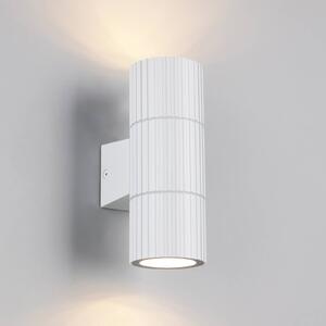 Trio Lighting Venkovní nástěnné svítidlo Parana, matná bílá, výška 16 cm, kov, 2 svítidla., stmívatelný, Bílá / opál, Hliník, Moderní