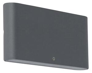 Venkovní nástěnné svítidlo tmavě šedé 17,5 cm vč. LED IP65 - Batt