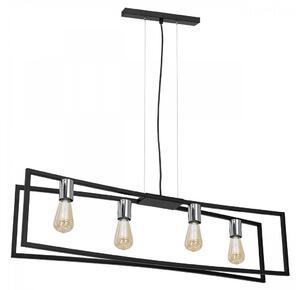 Lustr na lanku TUNJA 4xE27/60W/230V černá/chrom