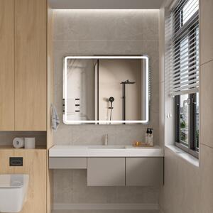 Erga Isabella, LED zrcadlo 100x80cm, 2760 lm, 6500K, přední/zadní osvětlení, ERG-V01-129-1080-00