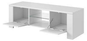 Cama Televizní stolek WEST Barva nábytku: Bílý mat/bílý lesk