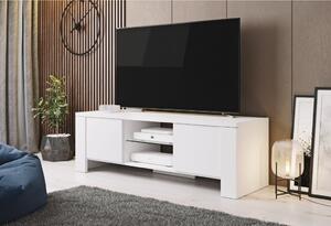 Cama Televizní stolek WEST Barva nábytku: Bílý mat/bílý lesk
