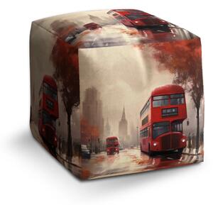 Sablio Taburet Cube Londýn Double-decker 1 - 40x40x40 cm