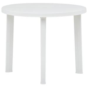 Zahradní stůl bílý 89 cm plast