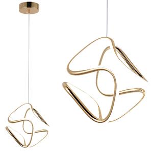 Toolight Toolight, LED stropní svítidlo 25x29cm, 4000K, G067-CP, zlatá lesklá, OSW-08666