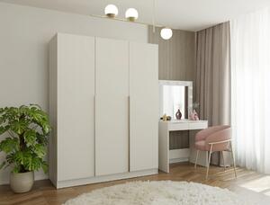 Třídveřová šatní skříň 150 cm CELARI - kašmír