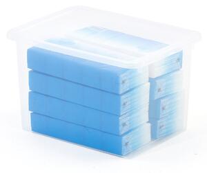 AJ Produkty Plastový box BLAKE, 390x290x245 mm, 20 l, průhledný