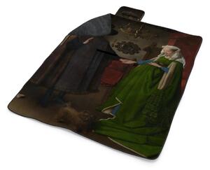 Sablio Plážová deka Svatba manželů - Jan van Eyck: 200x140 cm