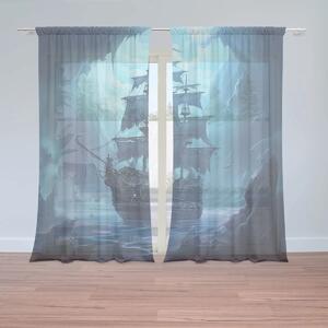 Sablio Záclony Plachetnice v průrvě: 2ks 150x250cm