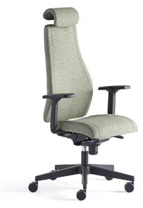 AJ Produkty Kancelářská židle LANCASTER, vysoké opěradlo, zelenomodrá