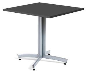 AJ Produkty Kavárenský stolek SANNA, 700x700 mm, černá/hliníkově šedá