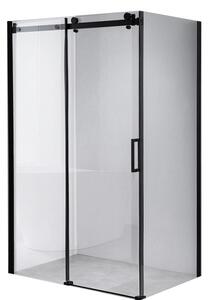 BPS-koupelny Obdélníkový sprchový kout HYD-OK15B 110x80 černá/transparent - bez vaničky