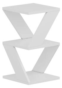 Přístavný stolek ALBENI bílá