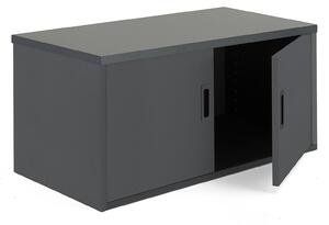 AJ Produkty Kancelářská policová skříň MODULUS, výška 400 mm, černá