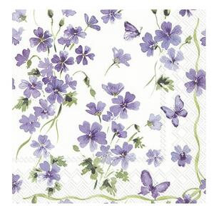 Papírové ubrousky v sadě 20 ks Purple Spring - IHR
