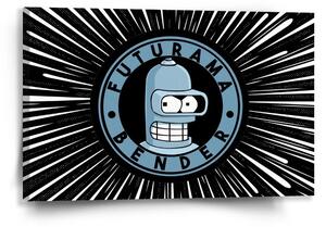 Sablio Obraz Futurama Bender Vesmír - 60x40 cm