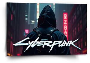Sablio Obraz Cyberpunk 2077 Pohled do města - 120x80 cm