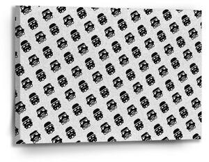 Sablio Obraz Star Wars Stormtrooper Pattern šikmý - 90x60 cm