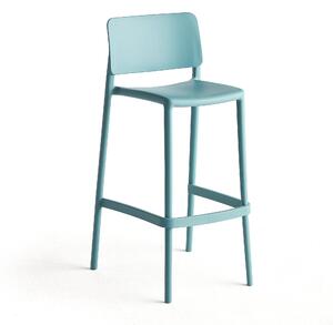AJ Produkty Barová židle RIO, výška sedáku 750 mm, tyrkysová