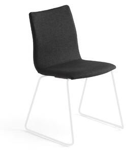 AJ Produkty Konferenční židle OTTAWA, černý potah, bílá