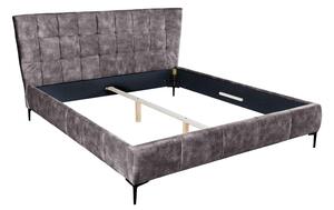 Designová postel Bailey 180 x 200 cm tmavě šedý samet