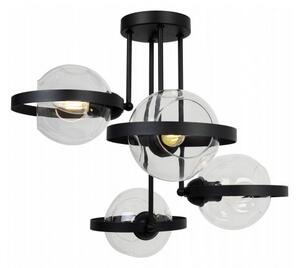 Light for home - Zajímavé závěsné svítidlo v moderním stylu do kuchyně a jídelny RING RIO 2350/4/B, E27