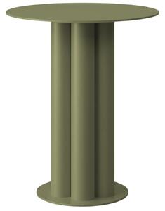 Micadoni Zelený kovový odkládací stolek Meghan 40 cm
