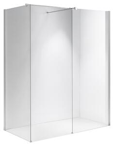 BPS-koupelny 2-dílná sprchová zástěna Walk-in HYD-SH07-D-CR 90x70, chrom/transparent - bez vaničky