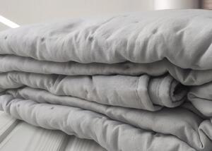 Textil Antilo Lehký přehoz Bianka Grey 250x270 cm, šedý, se 2 povlaky na polštáře 70x50 cm