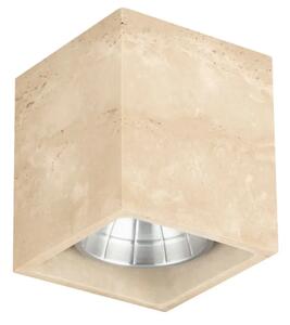 Nova Luce Travertinové venkovní stropní LED světlo Balma 10 x 10 cm