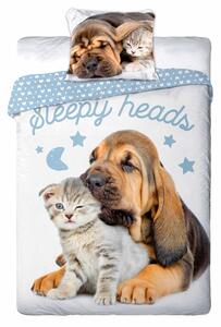 Bavlněné povlečení DELUXE PETS 140x200 cm Bavlněné povlečení DELUXE PETS 140x200 cm - 140x200 cm - 1x polštář 1x přikrývka - zip