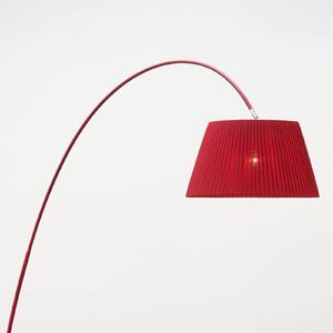 Oblouková stojatá lampa Marion v červené