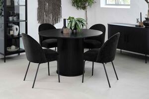 Designový jídelní stůl Vasiliy 120 cm černý dub