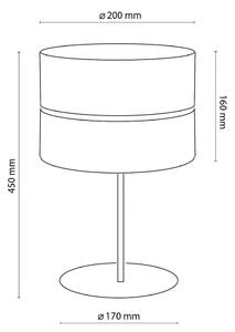Stolní lampa Nicol, černá, vzhled dřeva, výška 45 cm, 1 x E27