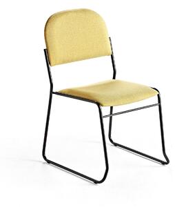 AJ Produkty Konferenční židle DAWSON, textilní potah, žlutá