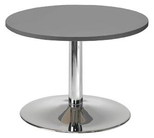 AJ Produkty Konferenční stolek MONTY, Ø700 mm, šedá/chrom