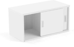 AJ Produkty Skříň s posuvnými dveřmi MODULUS, výška 400 mm, bílá