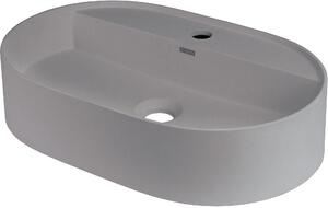 Deante Silia, granitové umyvadlo na desku 550x350x125 mm, šedá metalíza, DEA-CQS_SU6B