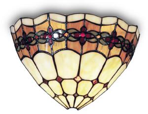 Nástěnné světlo Weena v dekoru Tiffany