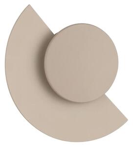 Nova Luce Pískově hnědé kovové venkovní nástěnné LED světlo Gloo 17 cm