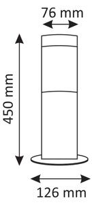 LED RGBW Stmívatelná venkovní lampa OSLO 1xE27/6,5W/230V IP44 antracit