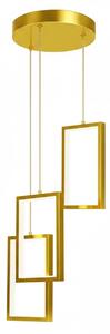 Toolight Toolight, LED závěsné svítidlo 12W, 3000K, 3500lm, LHJ088-3CP, zlatá, OSW-50063