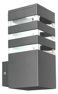 LED RGBW Stmívatelné venkovní nástěnné svítidlo TEKSAS 1xE27/9W/230V IP44 antr