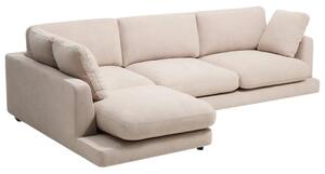 Kave Home Béžová rohová bouclé pohovka Gala 300 cm, levá
