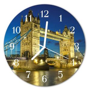 Nástěnné hodiny obrazové na skle - Londýnský most