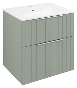 Sapho Sapho, CIRASA umyvadlová skříňka 59,2x64x46cm, verde strip, CR601-4444S