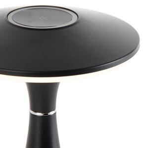 Černá stolní lampa vč. 3-stupňové LED stmívatelné dobíjecí IP44 - Espace