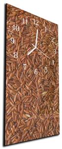 Nástěnné hodiny 30x60cm zrna rýže - plexi