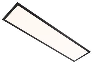 Moderní LED panel černý 100 cm vč. LED stmívání do teplé bílé - Armstrong