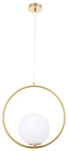 Toolight Toolight, stropní lampa visící skleněná koule z bílého zlata G109-1W Gold, OSW-09734
